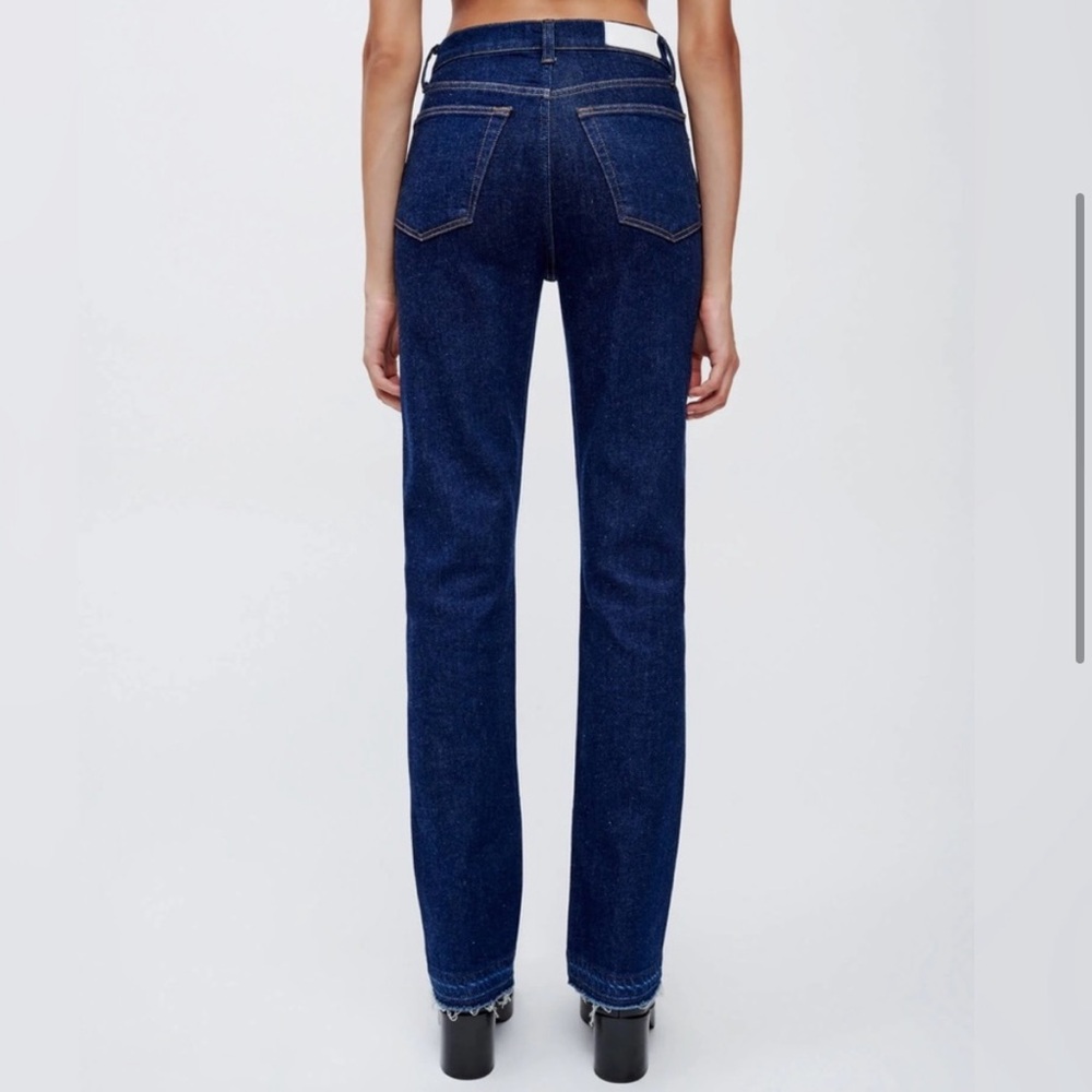 RE/DONE Comfort Stretch High Rise Jean in Rigid Like- Size 24
